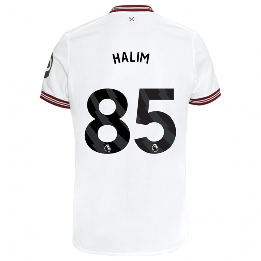 Barn Mehmet Halim #85 Vit Bortatröja Matchtröjor 2023/24 Tröjor T-Tröja