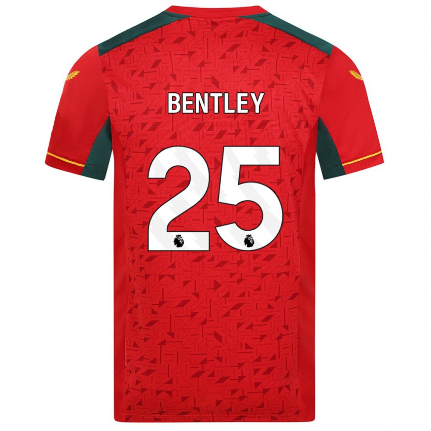 Barn Daniel Bentley #25 Röd Bortatröja Matchtröjor 2023/24 Tröjor T-Tröja
