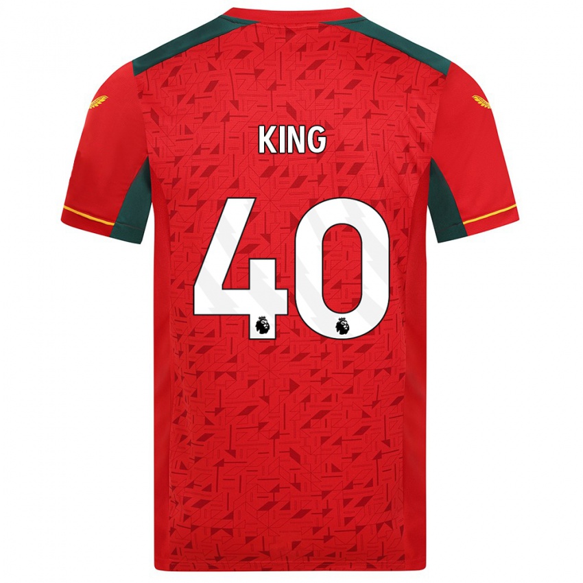 Barn Tom King #40 Röd Bortatröja Matchtröjor 2023/24 Tröjor T-Tröja