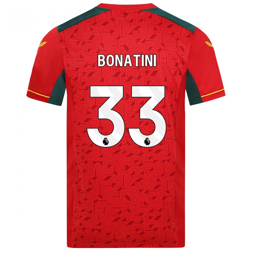 Barn Leo Bonatini #33 Röd Bortatröja Matchtröjor 2023/24 Tröjor T-Tröja