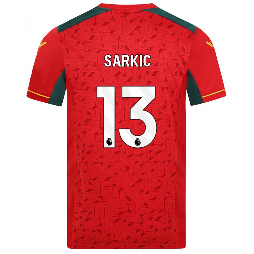 Barn Matija Sarkic #13 Röd Bortatröja Matchtröjor 2023/24 Tröjor T-Tröja