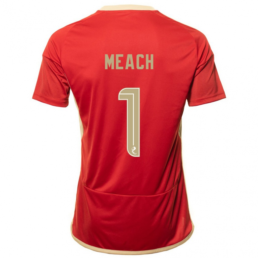 Barn Aaliyah-Jay Meach #1 Röd Hemmatröja Matchtröjor 2023/24 Tröjor T-Tröja