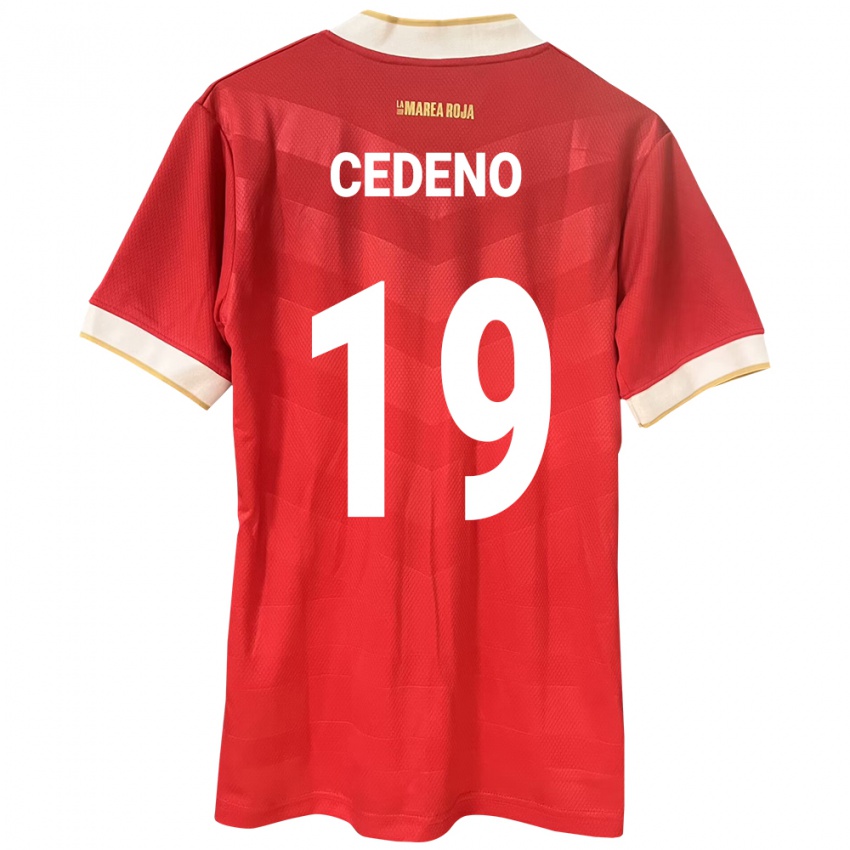 Kvinnor Panama Lineth Cedeño #19 Röd Hemmatröja Matchtröjor 24-26 Tröjor T-Tröja