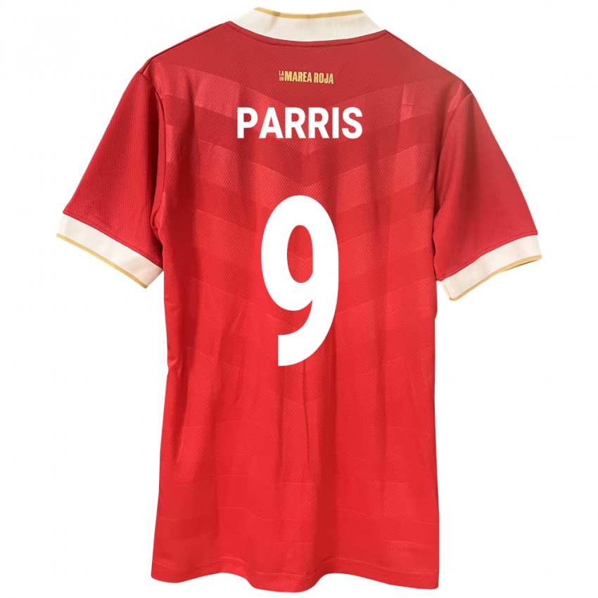 Kvinnor Panama Katherine Parris #9 Röd Hemmatröja Matchtröjor 24-26 Tröjor T-Tröja