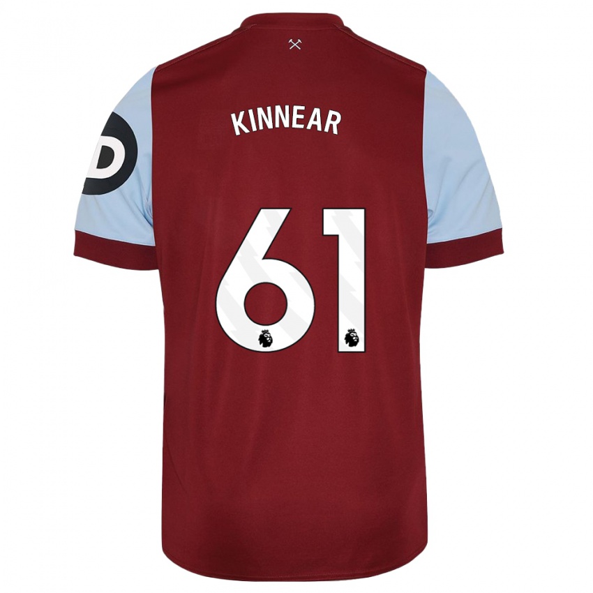 Barn Brian Kinnear #61 Rödbrun Hemmatröja Matchtröjor 2023/24 Tröjor T-Tröja