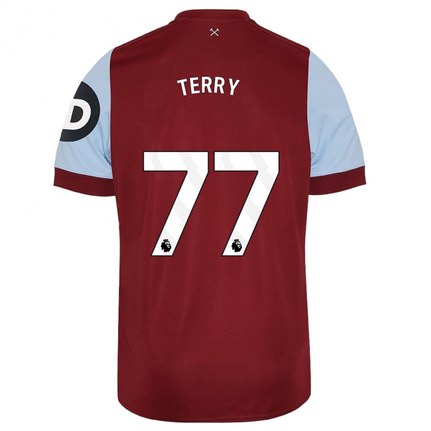 Barn Mason Terry #77 Rödbrun Hemmatröja Matchtröjor 2023/24 Tröjor T-Tröja