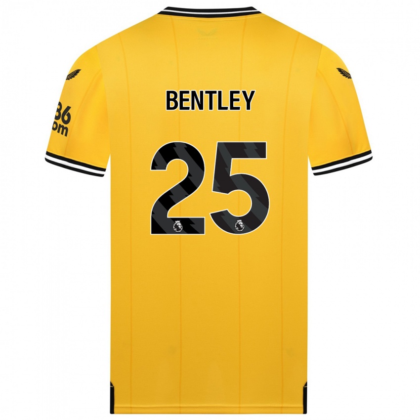 Barn Daniel Bentley #25 Gul Hemmatröja Matchtröjor 2023/24 Tröjor T-Tröja