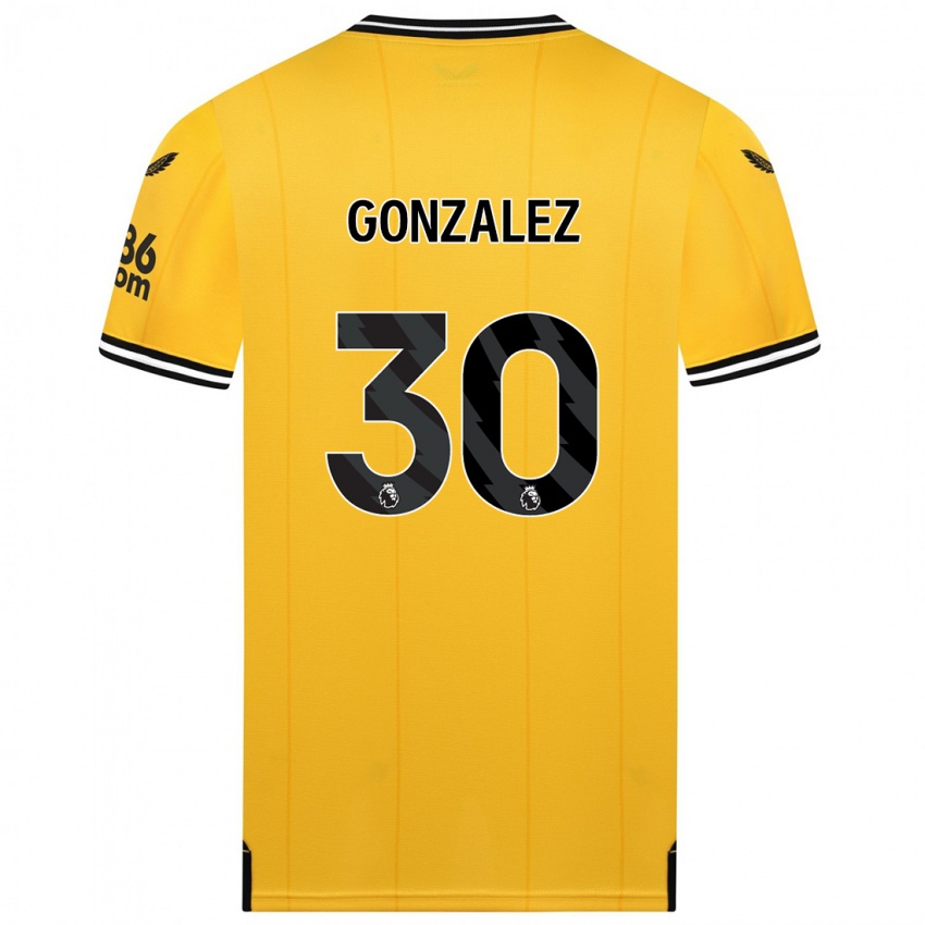 Barn Enso González #30 Gul Hemmatröja Matchtröjor 2023/24 Tröjor T-Tröja