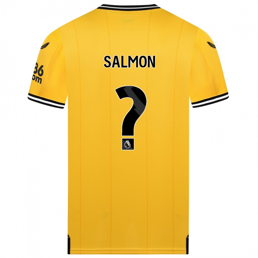 Barn Fabian Salmon #0 Gul Hemmatröja Matchtröjor 2023/24 Tröjor T-Tröja