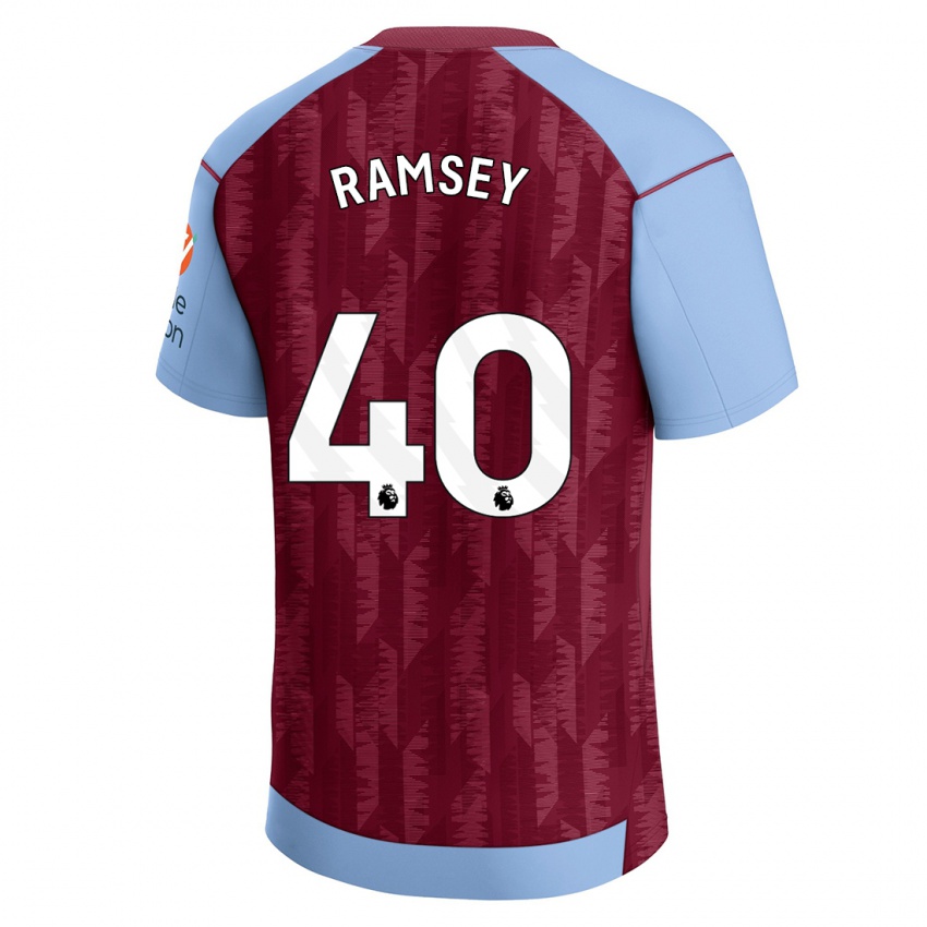 Barn Aaron Ramsey #40 Klart Blå Hemmatröja Matchtröjor 2023/24 Tröjor T-Tröja