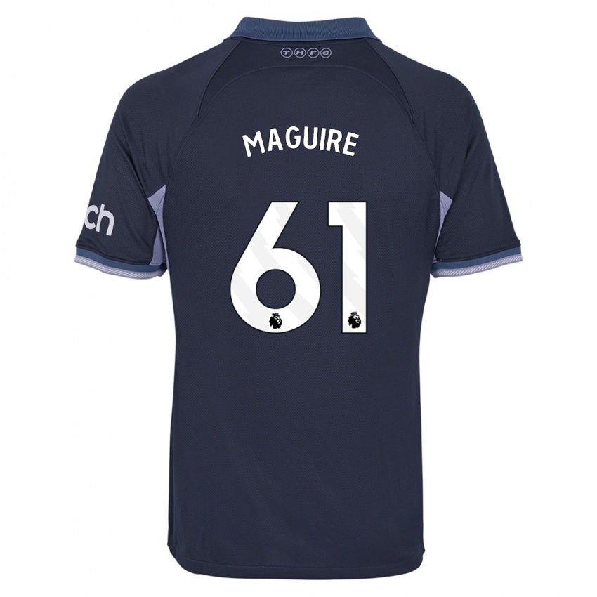 Barn Aaron Maguire #61 Mörkblå Bortatröja Matchtröjor 2023/24 Tröjor T-Tröja