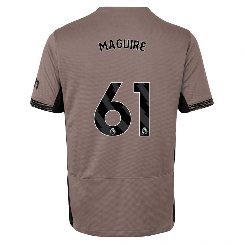 Barn Aaron Maguire #61 Mörk Beige Tredjesatsen Matchtröjor 2023/24 Tröjor T-Tröja